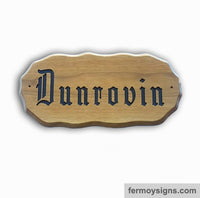 Old Irish Font Custom House Signs